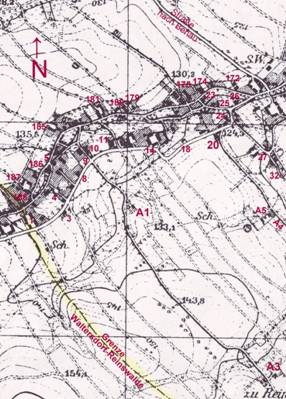 Internetseite - 1.-3. Teil Karte Reinswalde Waltersdorf bis Benauer Straße West 1940