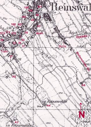 Internetseite - 4. Teil Karte Reinswalde Benauer Str bis Mitte 1940