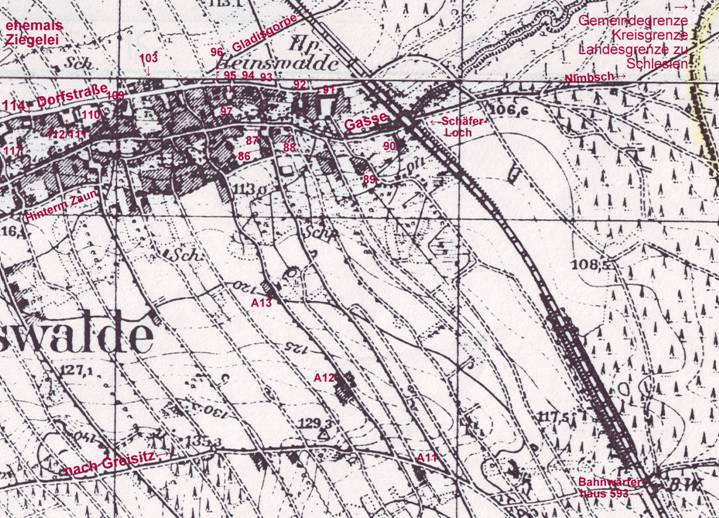 6 - 6. Teil Karte Reinswalde Ost-'Nord' 1940