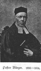 1835-1854 Pastor Bürger